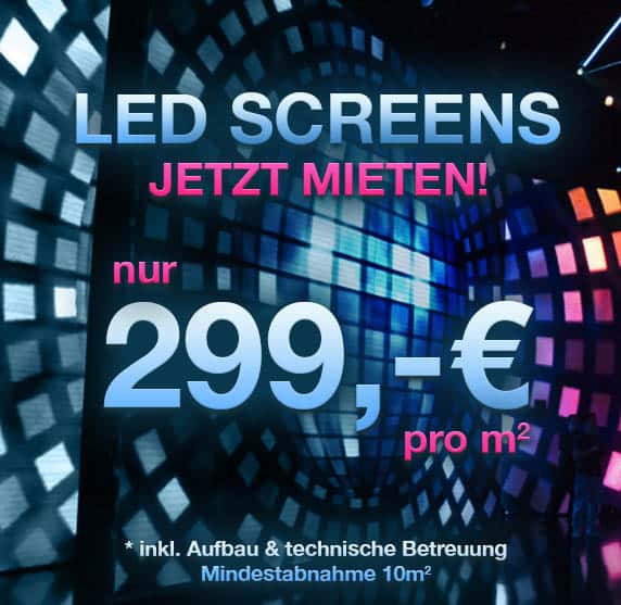 LED screen günstig mieten bei Bocatec