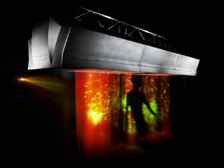 Nebelwand mit Video