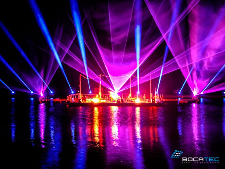 lasershow statt feuerwerk alternative