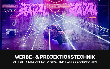 Werbung und Projektionstechnik