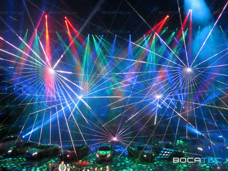 AMG Lasershow with massive Lighteffects