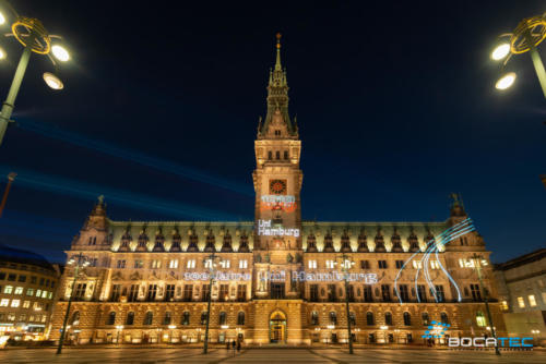 Hamburger Wahrzeichen gratulieren der Uni Hamburg